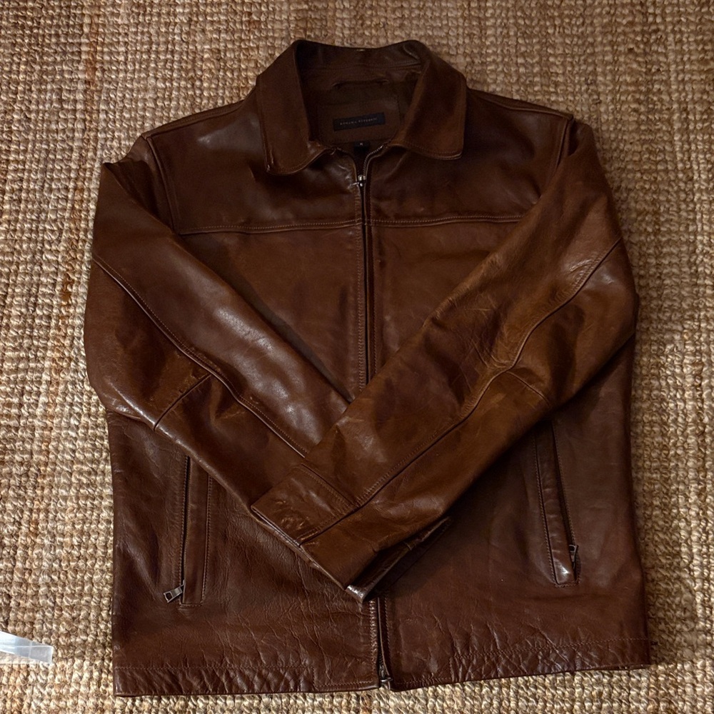 Banana Republic Rich Brown Leather Jacket